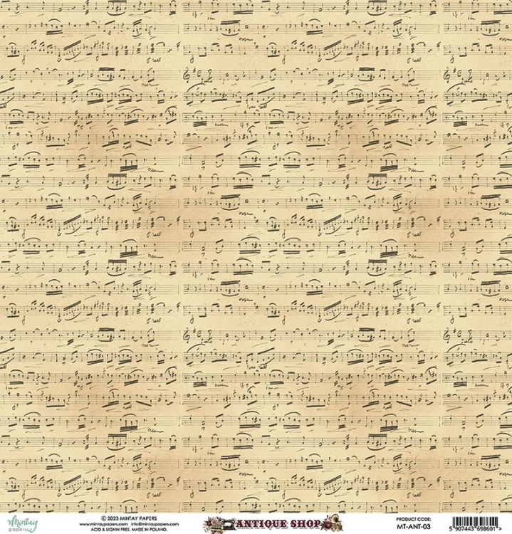 Papier 30,5 x 30,5 cm - Antique Shop 03
