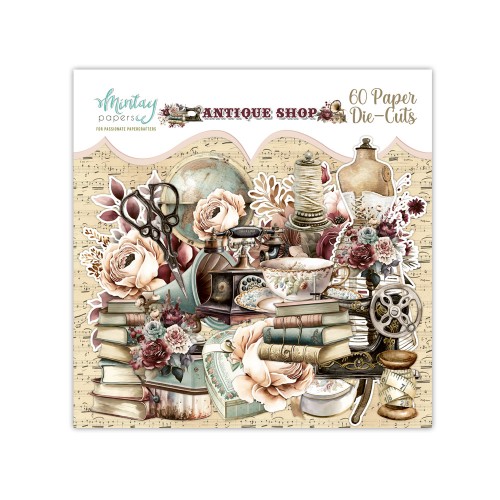 Papierowe Elementy - Antique Shop, 60 szt.