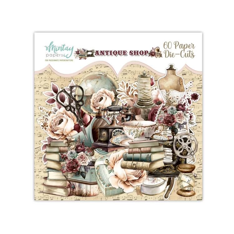 Papierowe Elementy - Antique Shop, 60 szt.