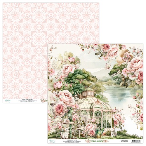 Papier 30,5 x 30,5 cm - Peony Garden 01