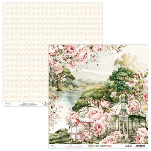Papier 30,5 x 30,5 cm - Peony Garden 03