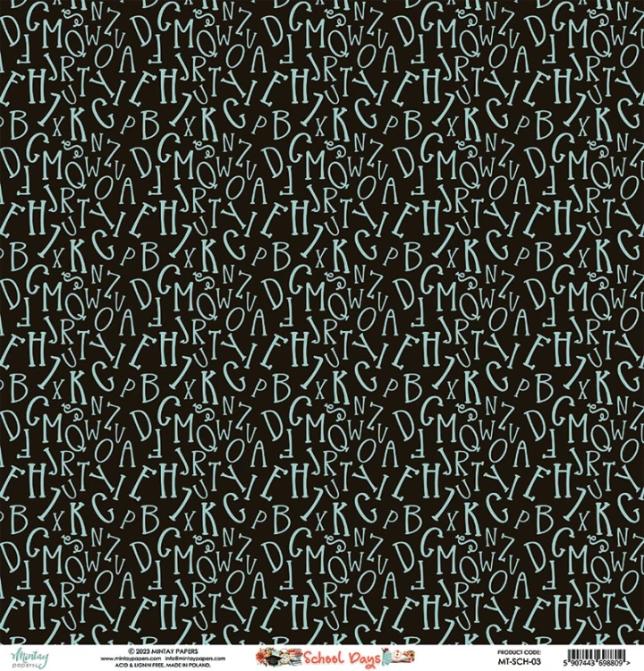 Papier 30,5 x 30,5 cm - School Days 03