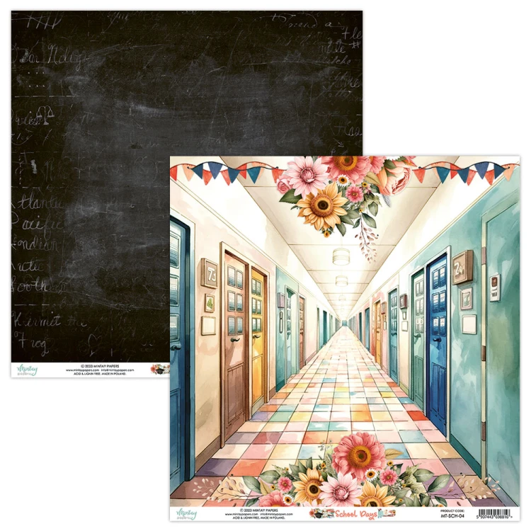 Papier 30,5 x 30,5 cm - School Days 04