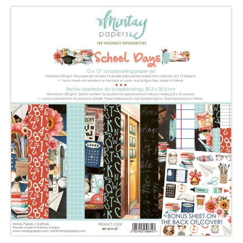 Zestaw 30,5 cm x 30,5 cm - School Days