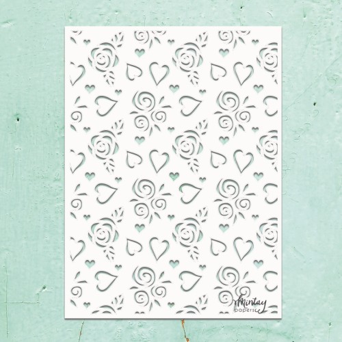 Mintay Kreativa - Szablon - Hearts & Roses