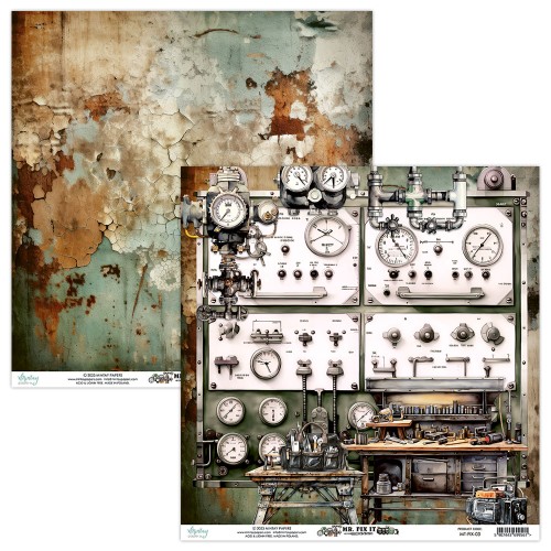 Papier 30,5 x 30,5 cm - Mr. Fix It 03